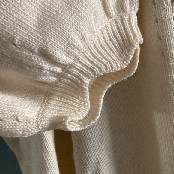JOIE cream silk wool sweater, size large - Picture 5 of 8